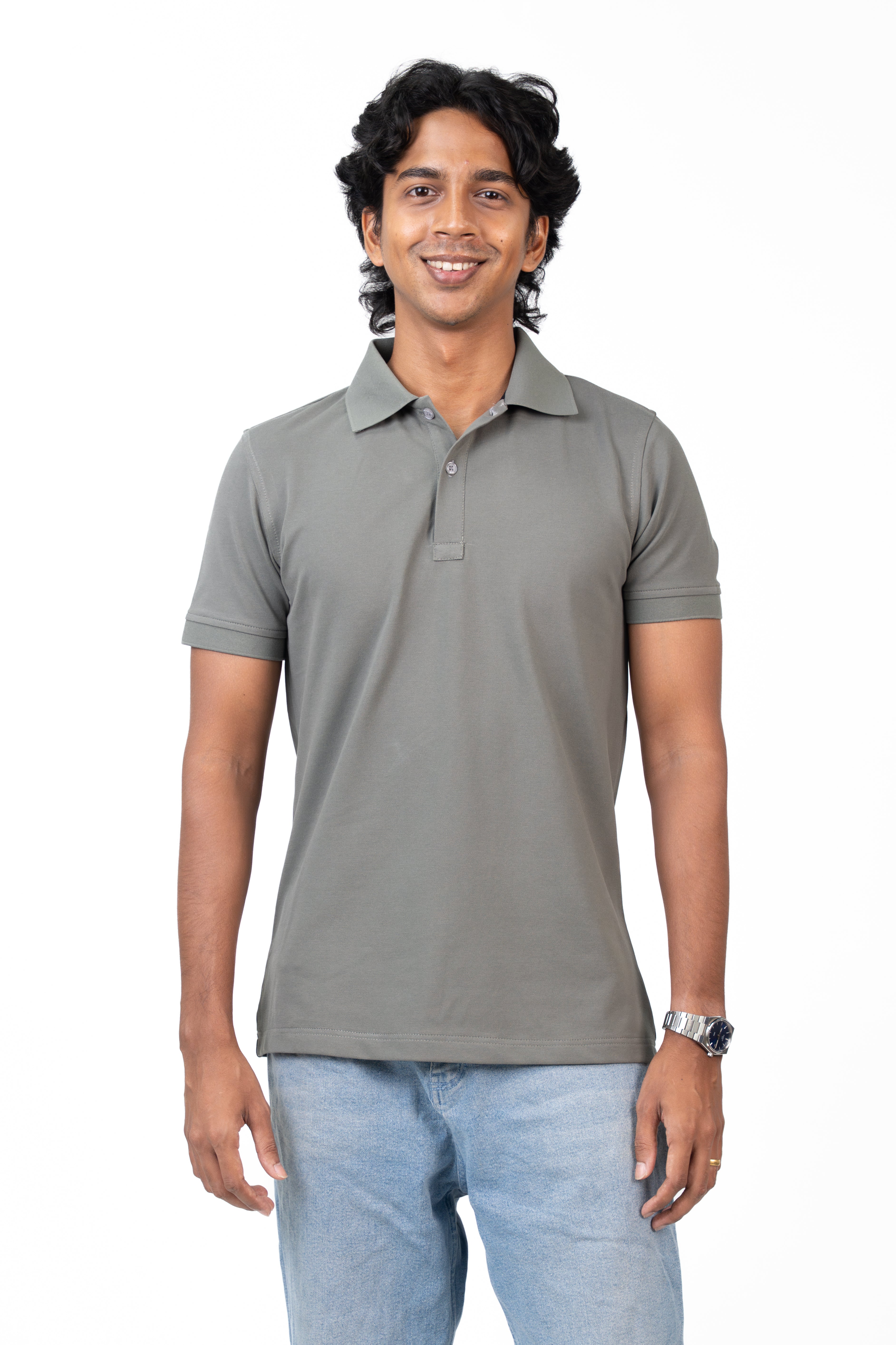 Polo - Silver Grey