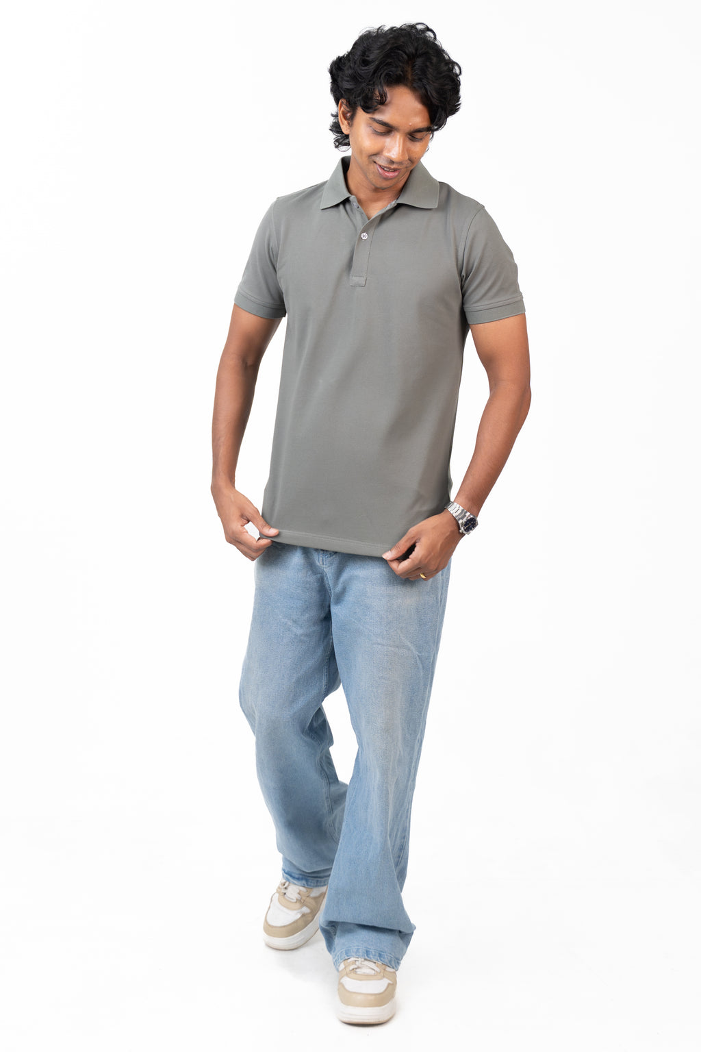 Polo - Silver Grey