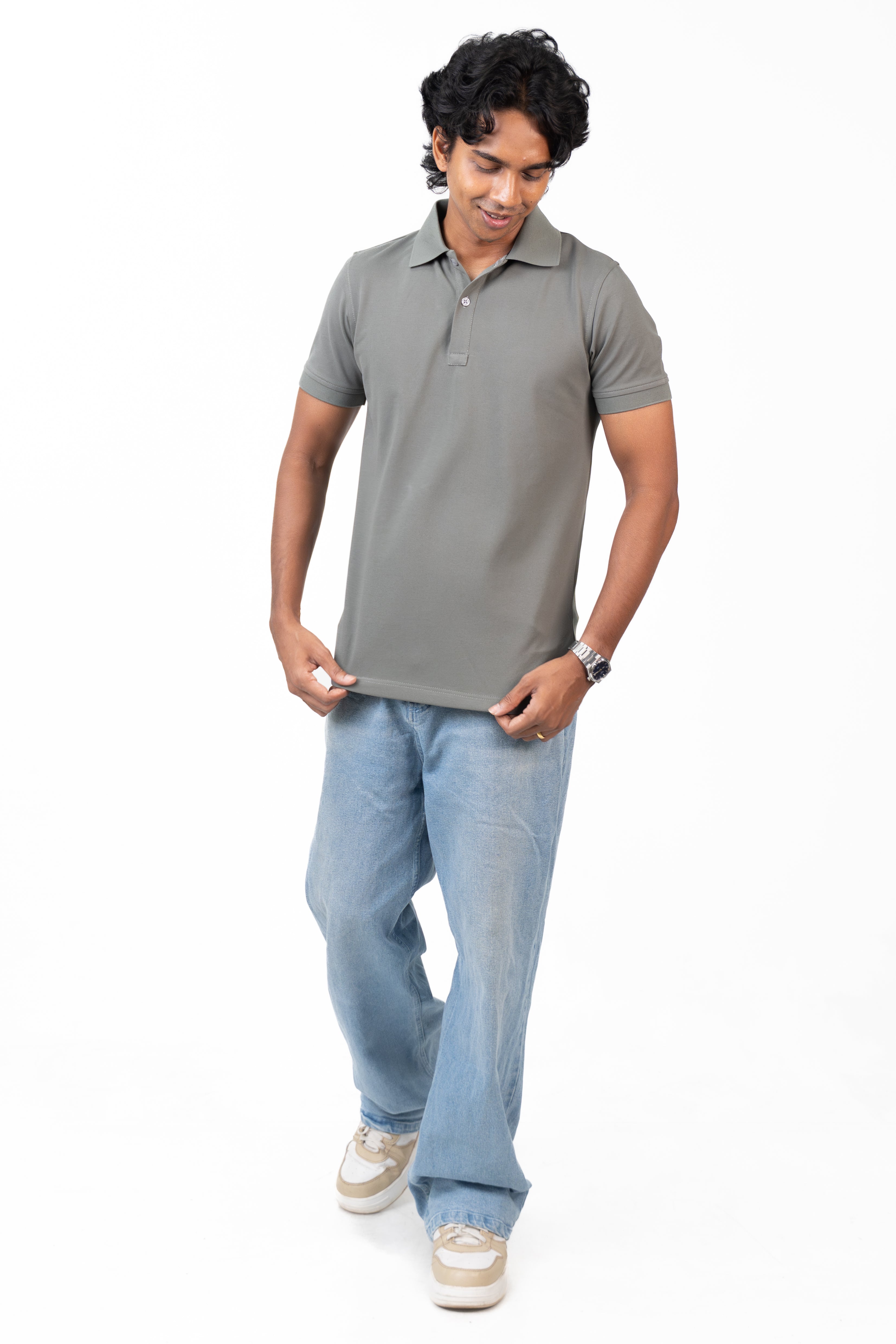 Polo - Silver Grey