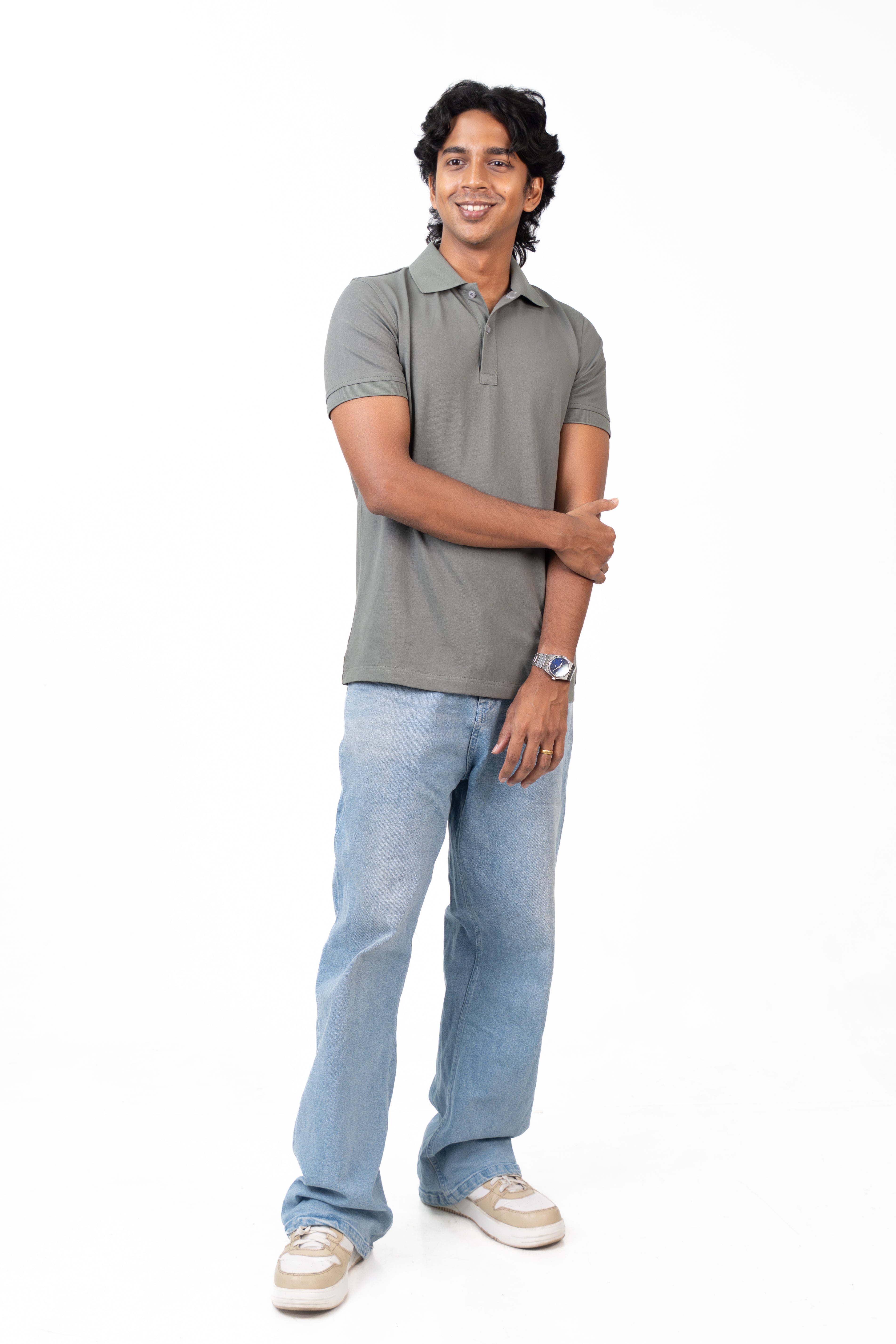 Polo - Silver Grey