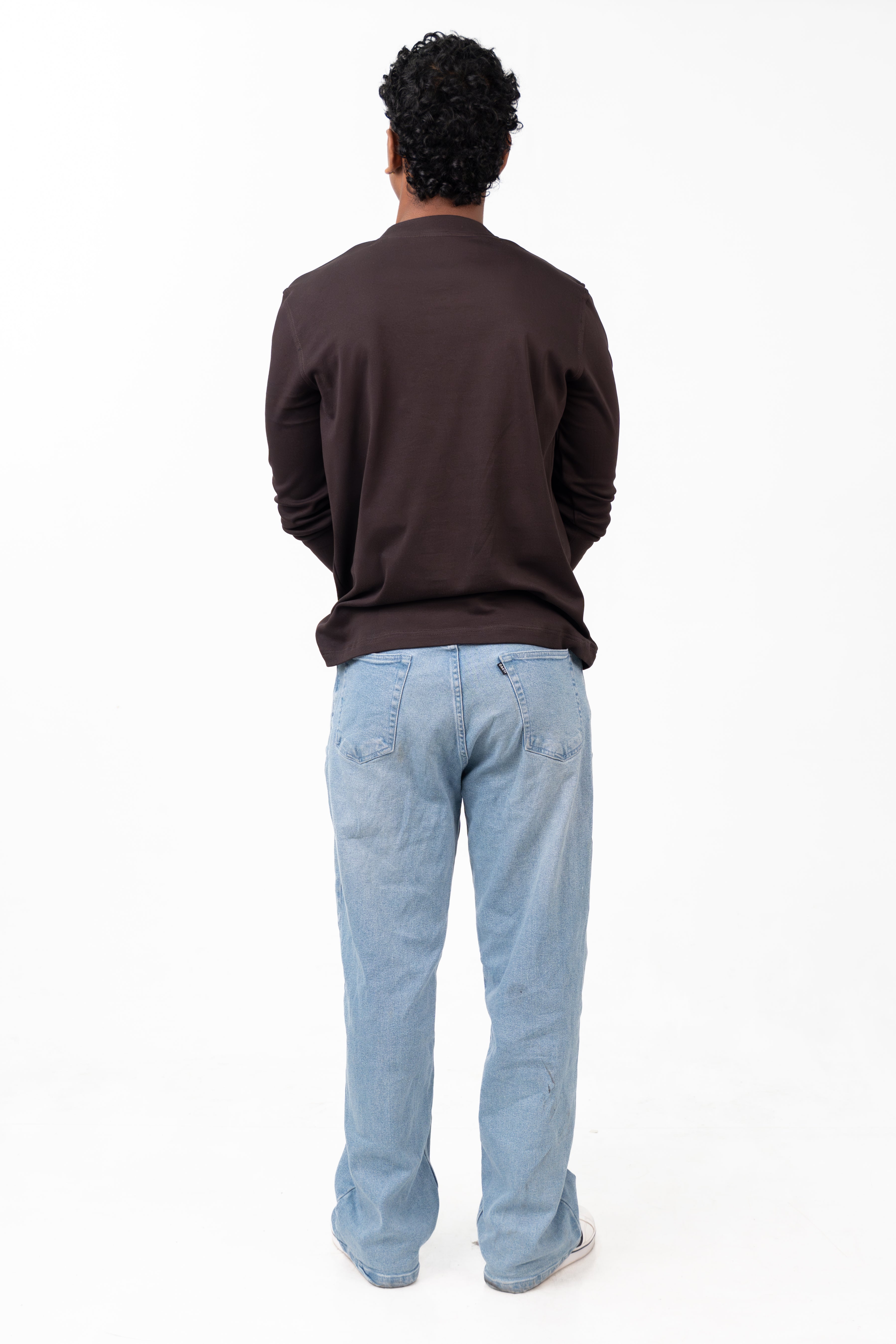 Henley Long Sleeve - Chestnut Brown
