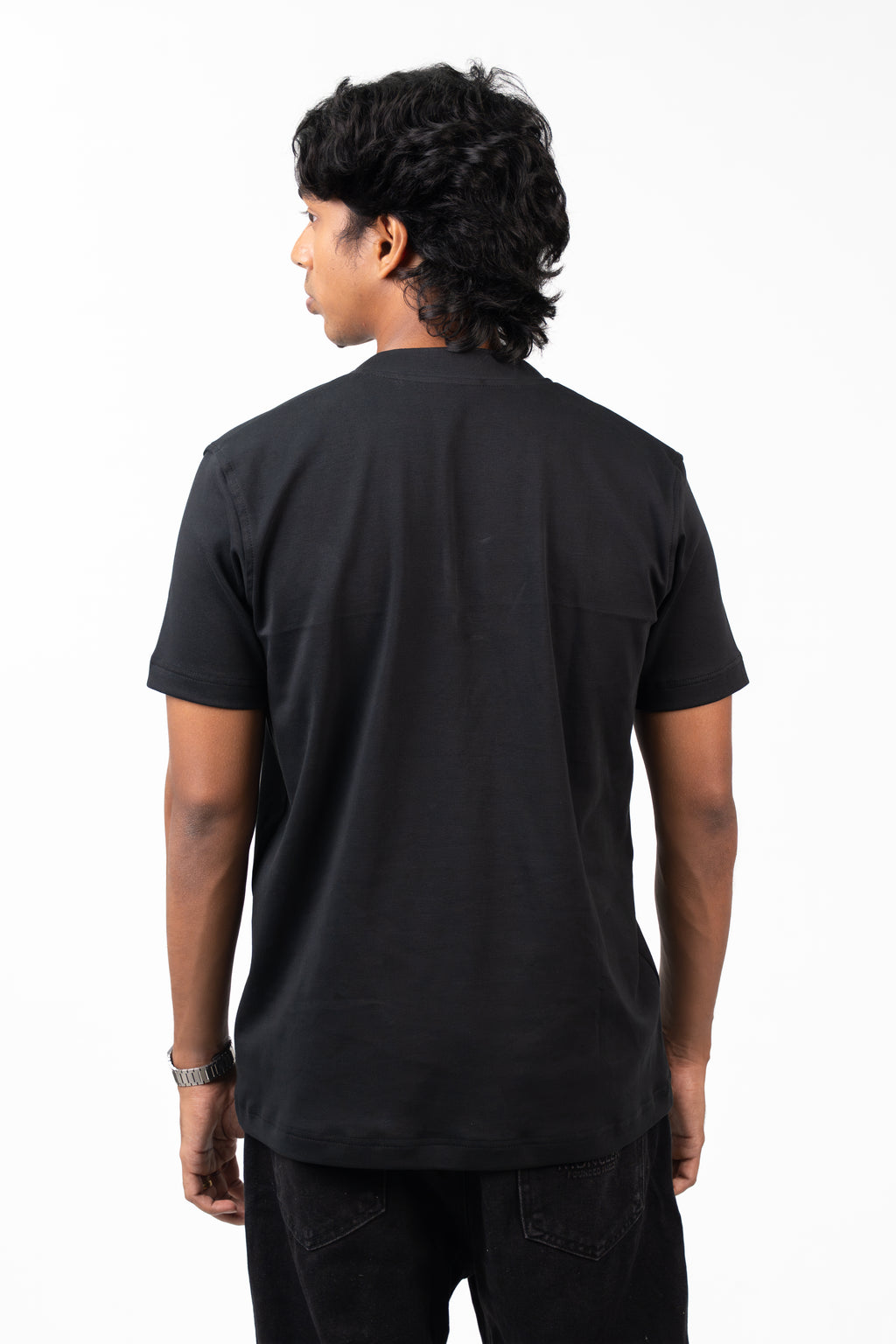 Henley Short Sleeve - Raven Black