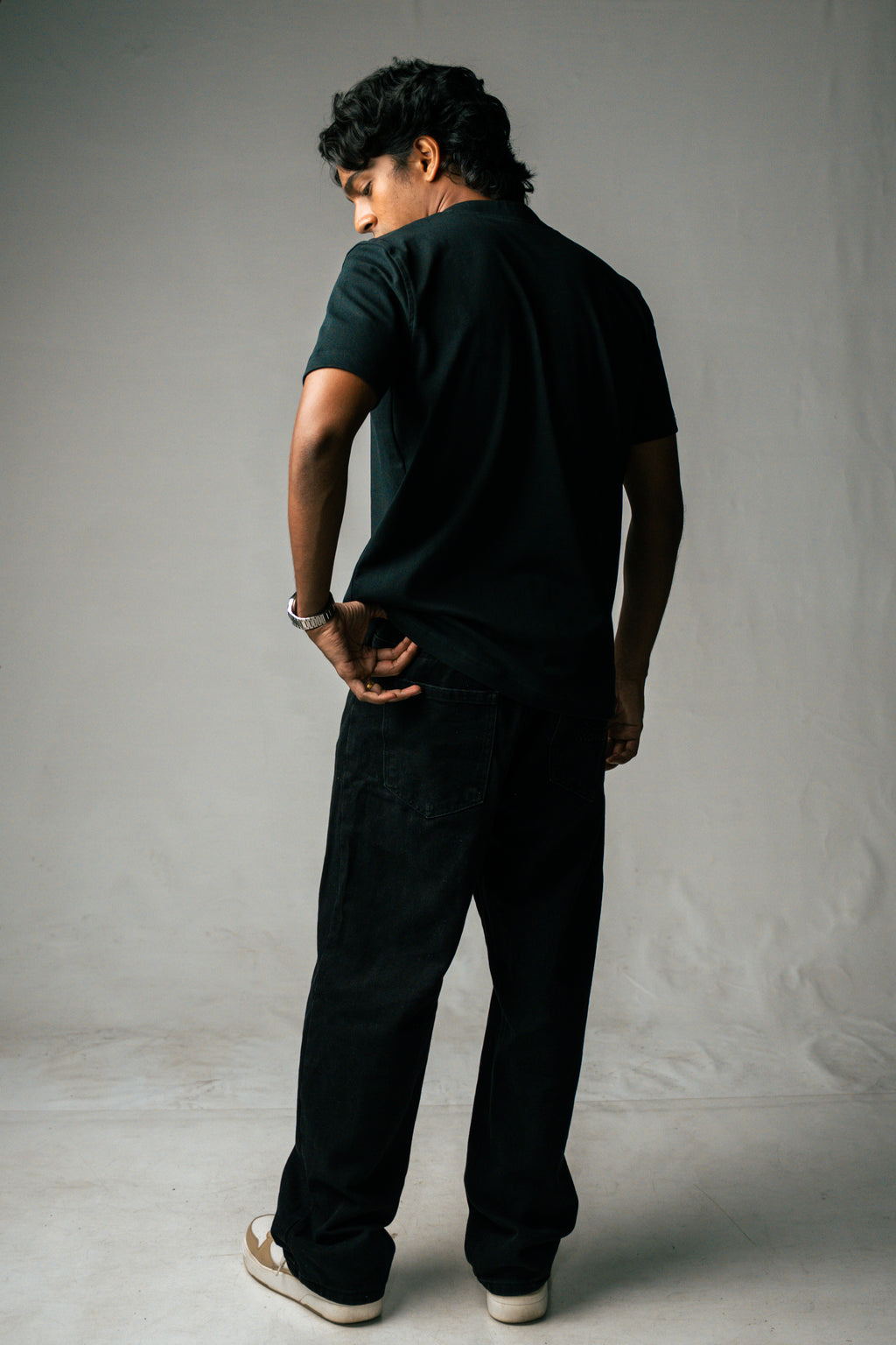 Henley Short Sleeve - Raven Black