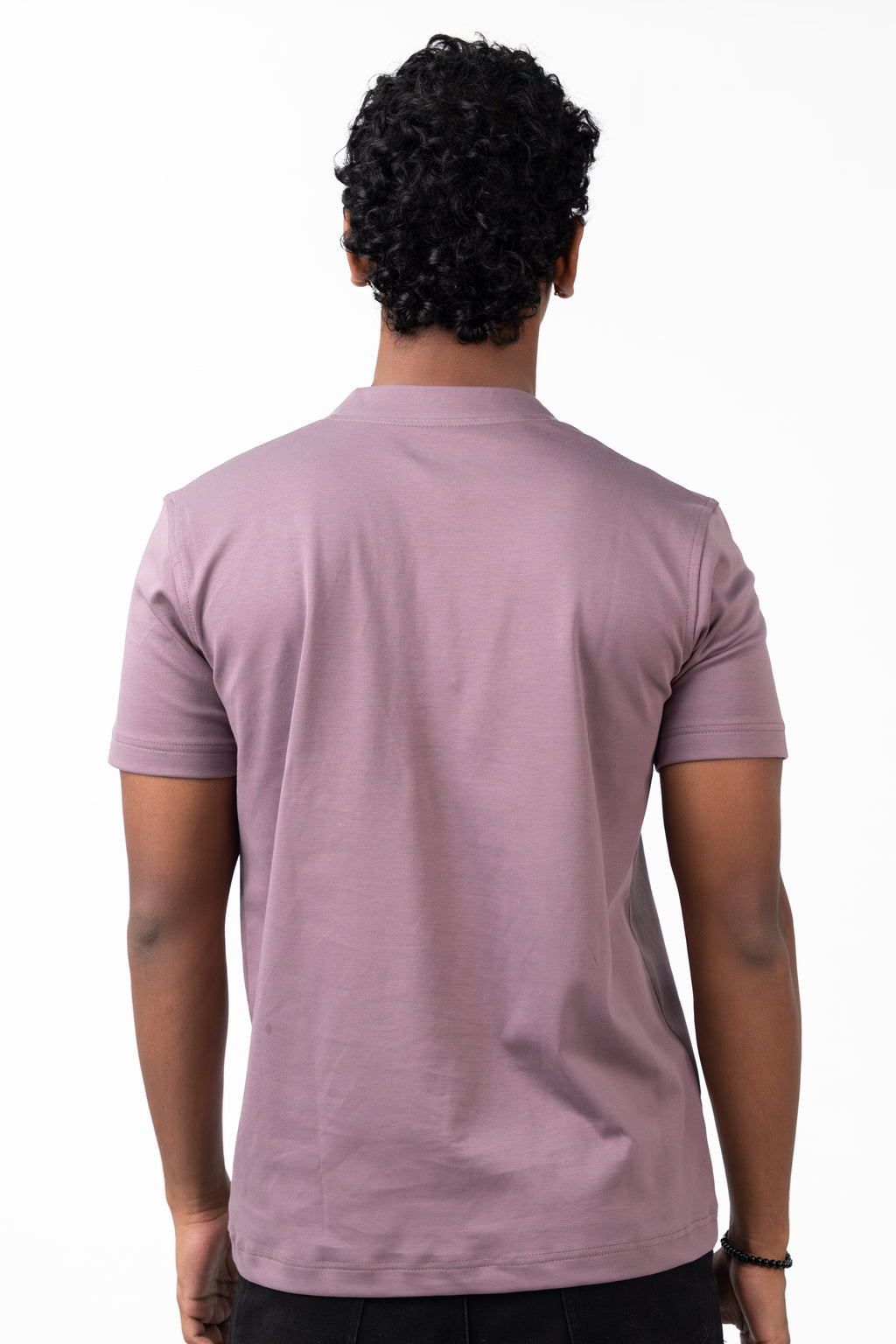 Henley Short Sleeve - Dusky Pink