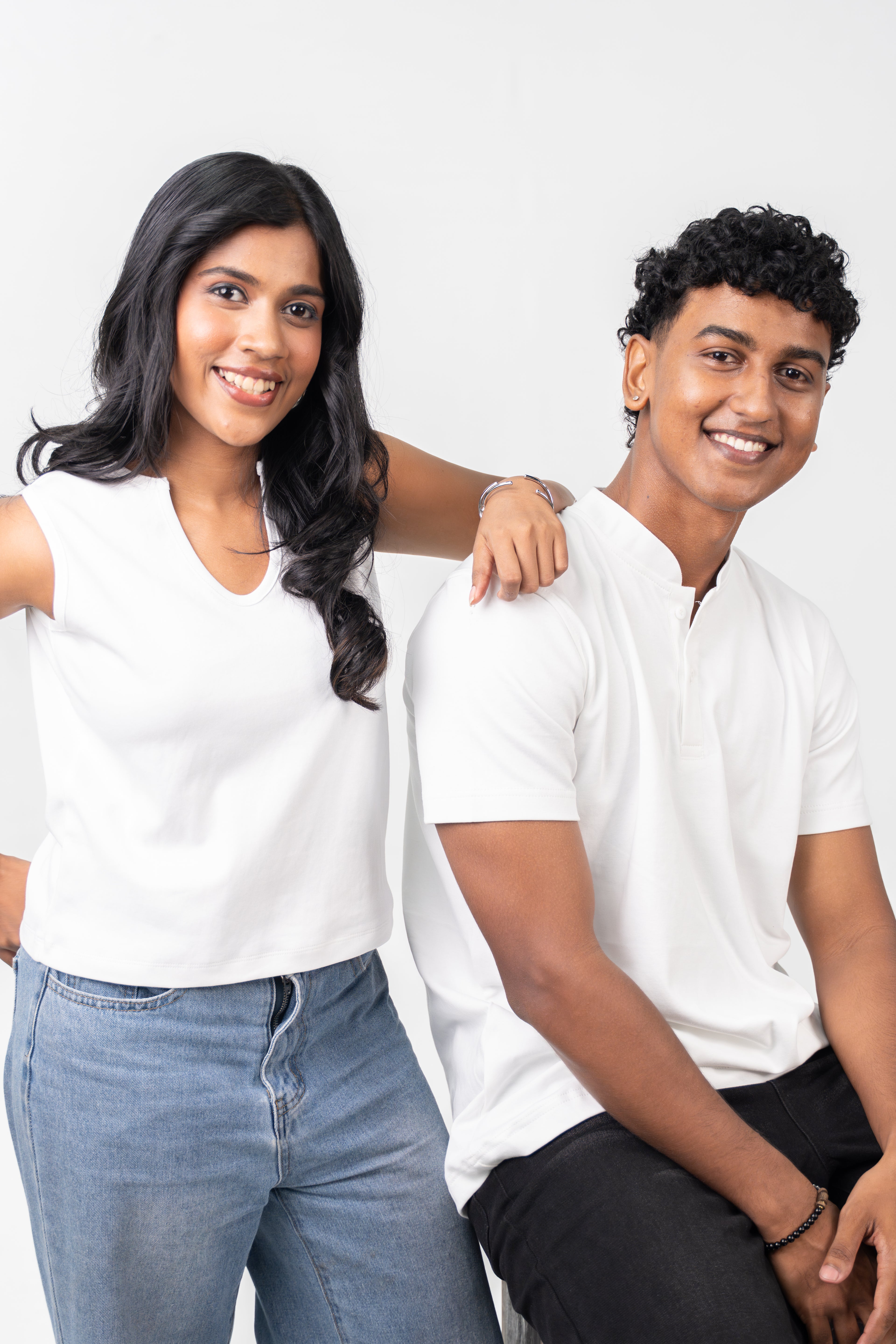Henley Short Sleeve - Pure White
