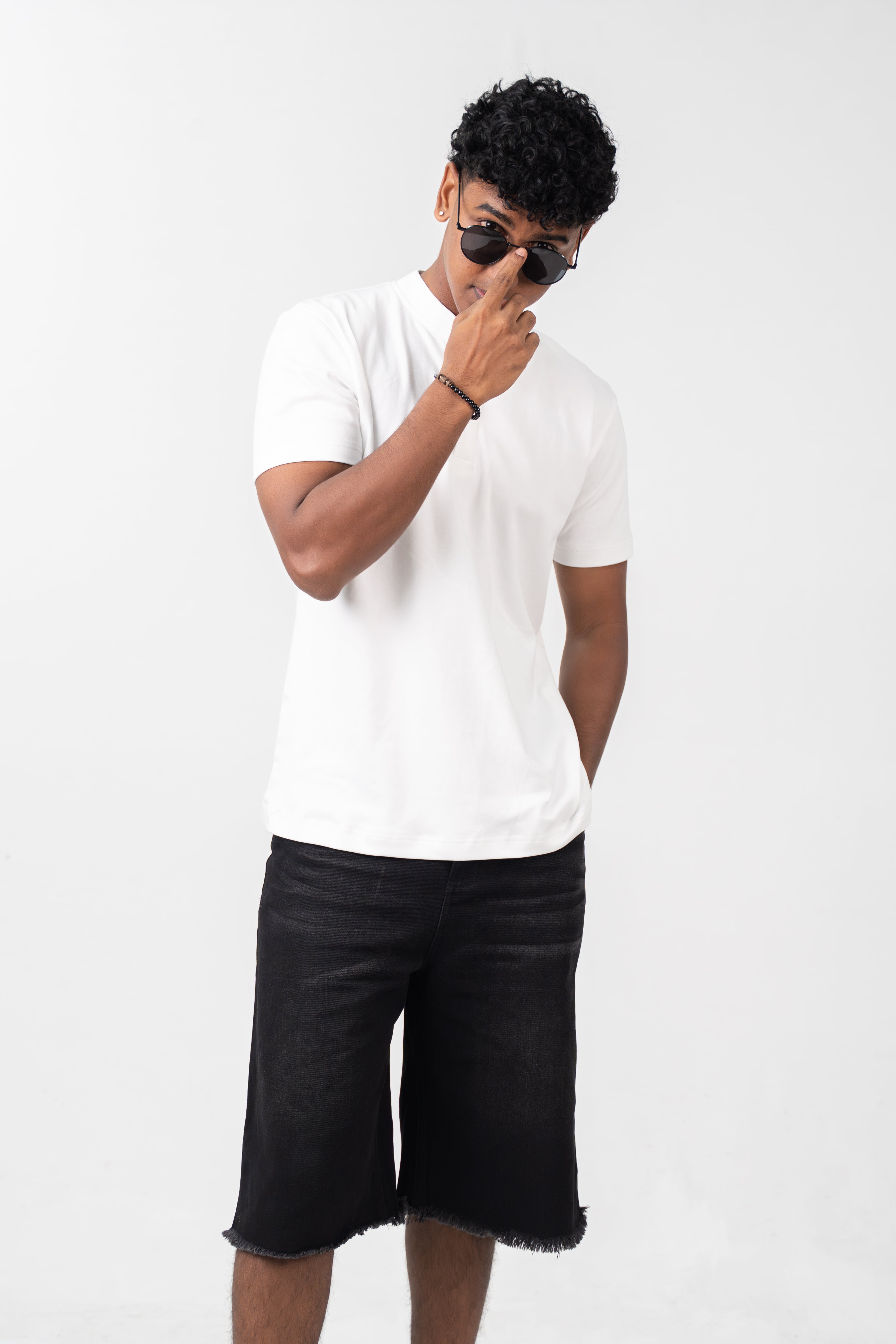 Henley Short Sleeve - Pure White