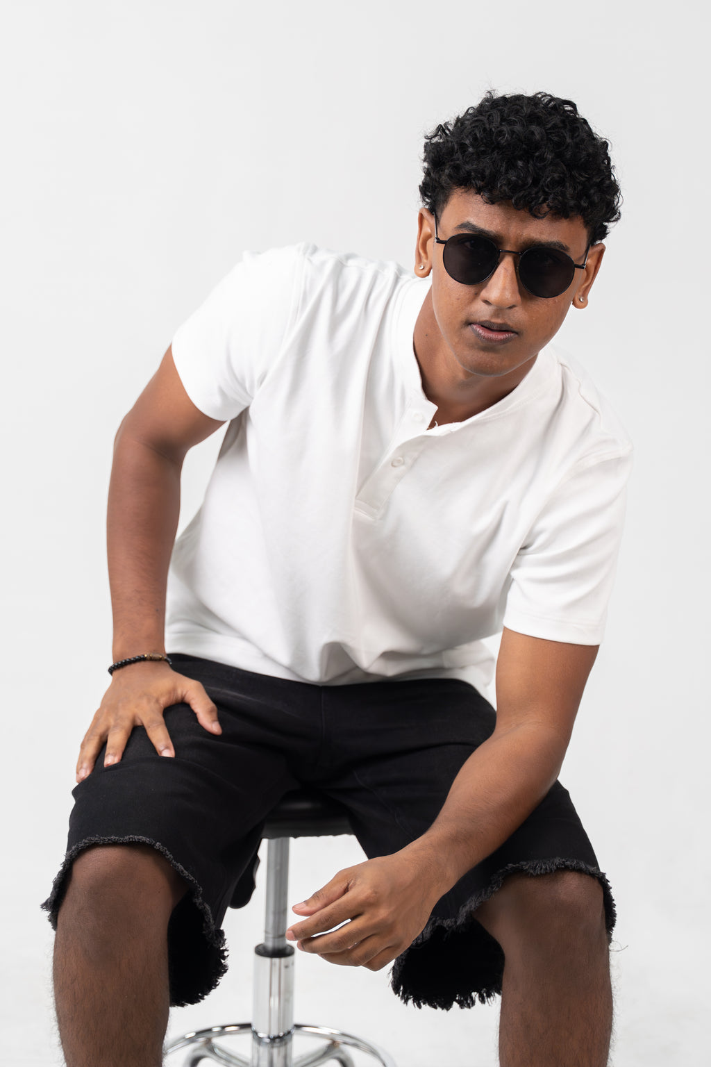 Henley Short Sleeve - Pure White