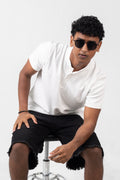 Henley Short Sleeve - Pure White