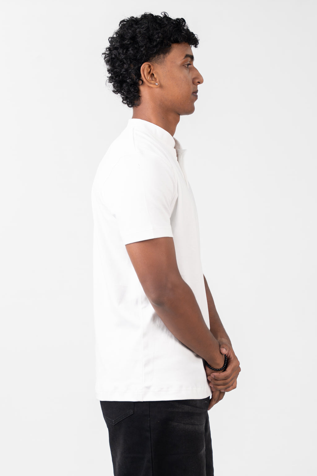 Henley Short Sleeve - Pure White