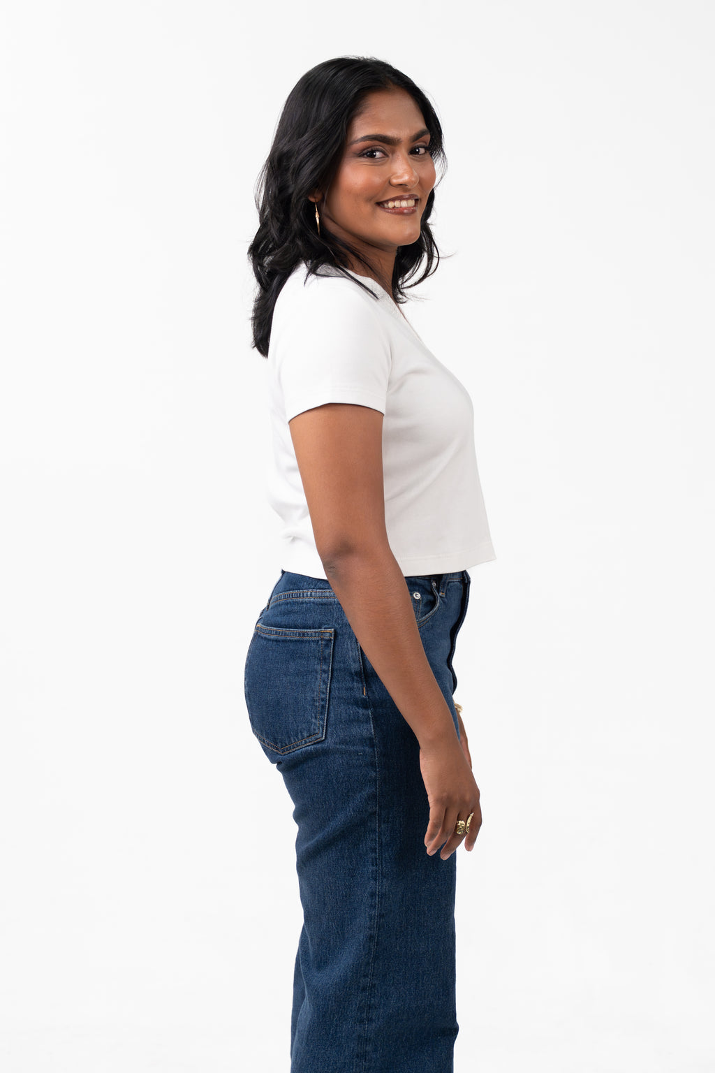 V-Neck Sleeve - Pure White