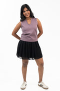 V-Neck Sleeveless - Dusky Mauve
