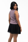 V-Neck Sleeveless - Dusky Pink