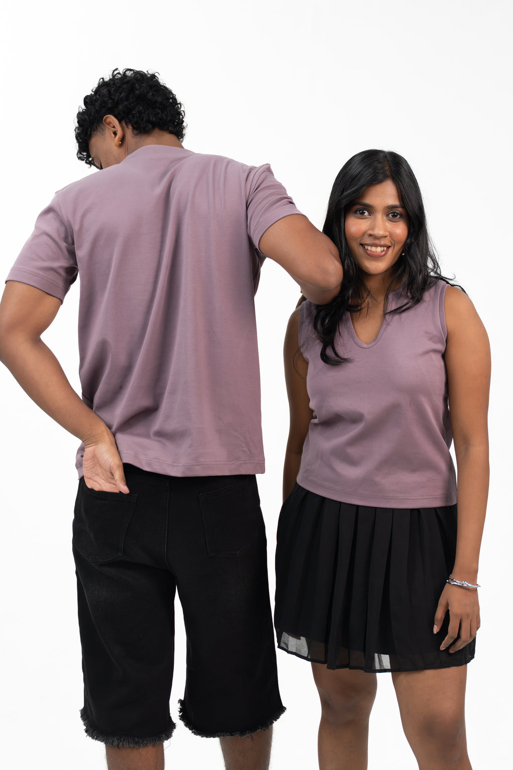 Henley Short Sleeve - Dusky Pink