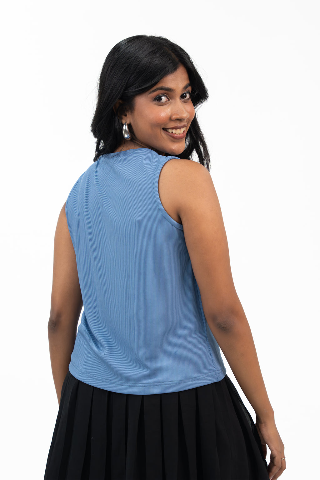 Ribbed Sleeveless - Sky Blue