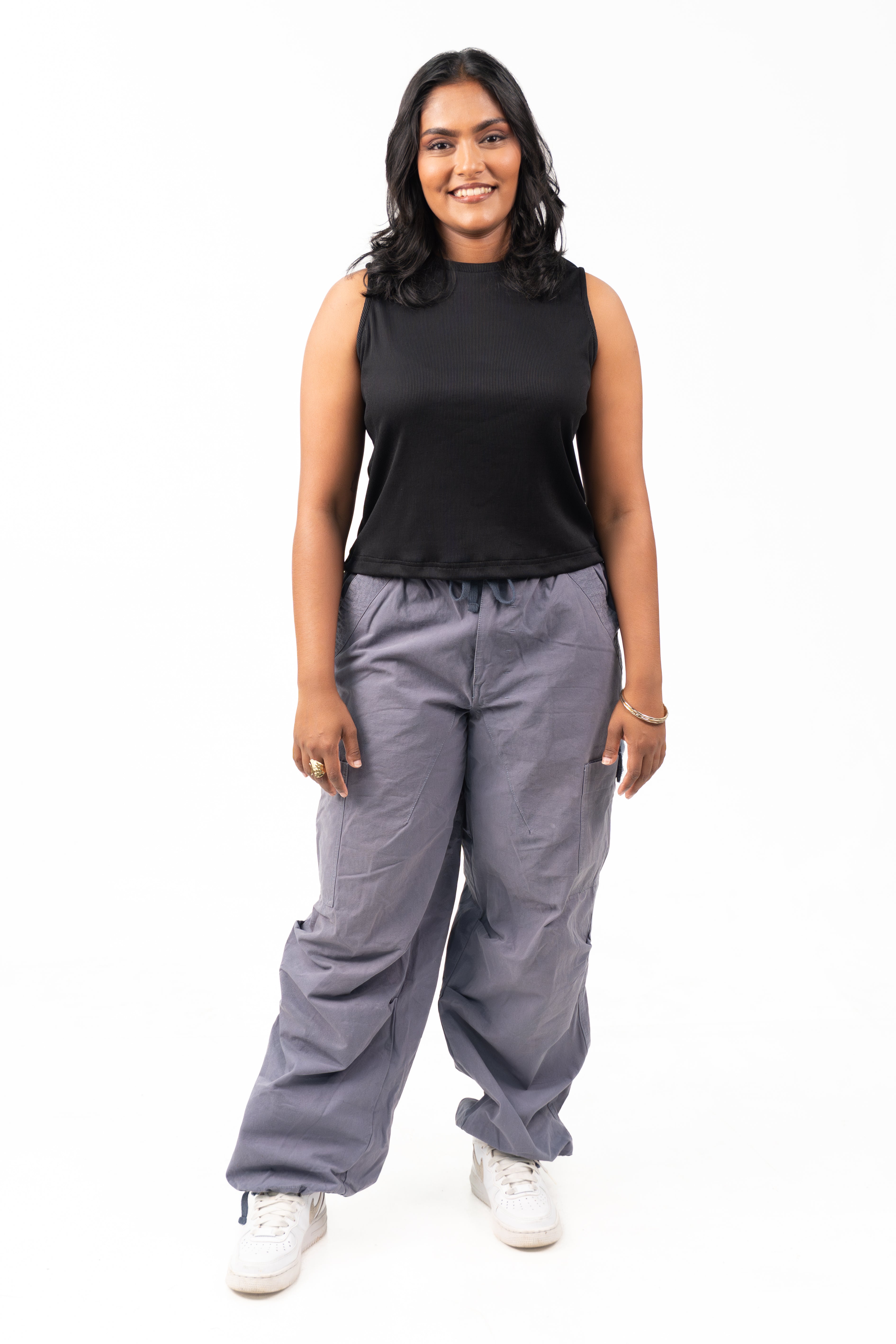 Ribbed Sleeveless - Raven Black