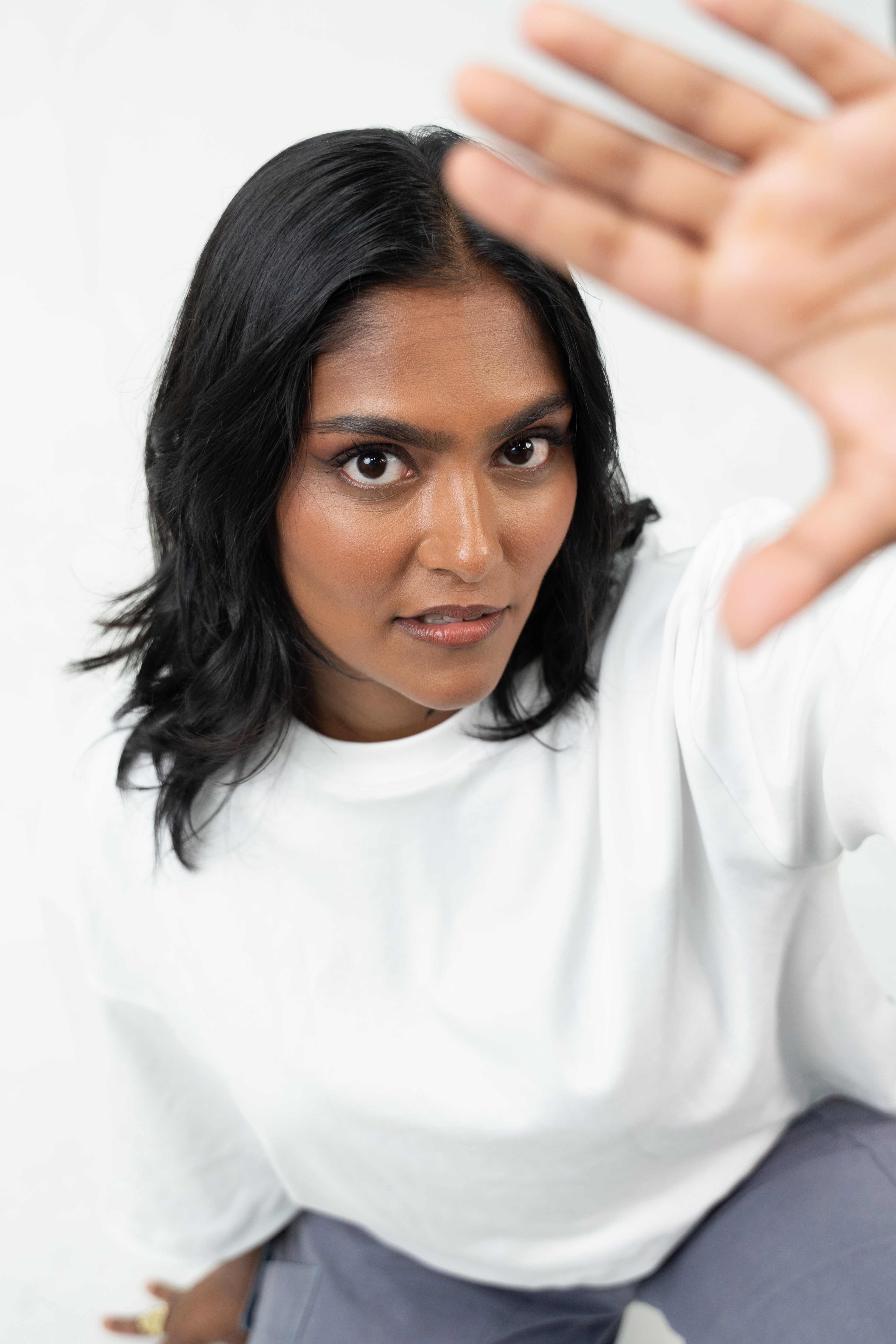 Oversized Crop - Pure White