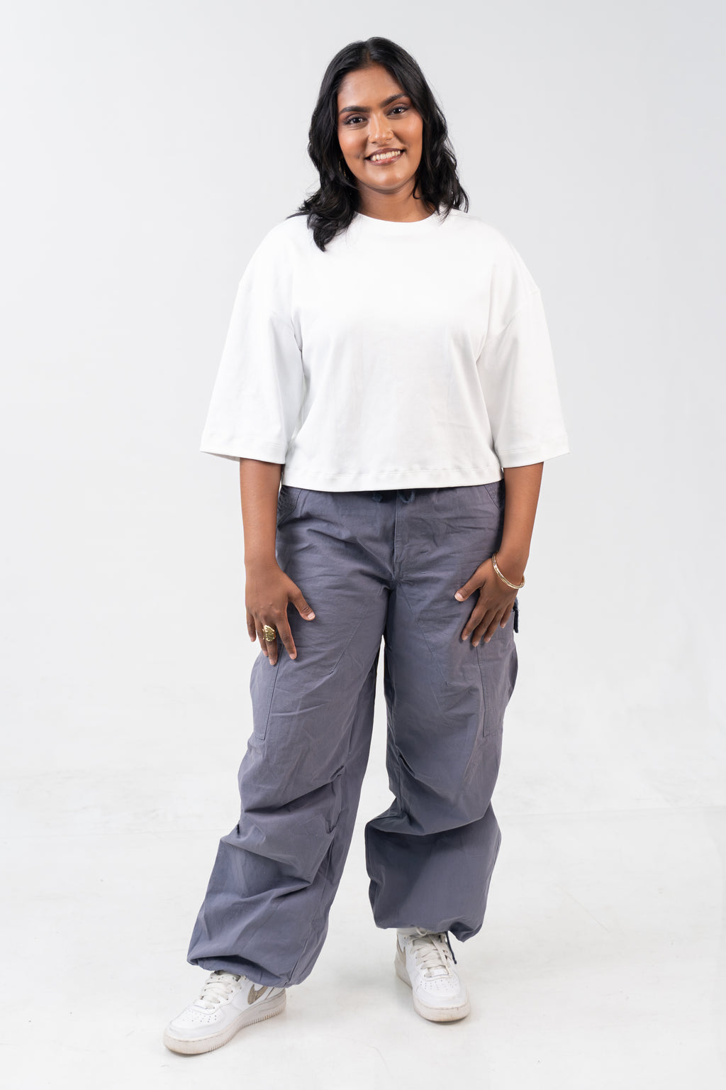 Oversized Crop - Pure White