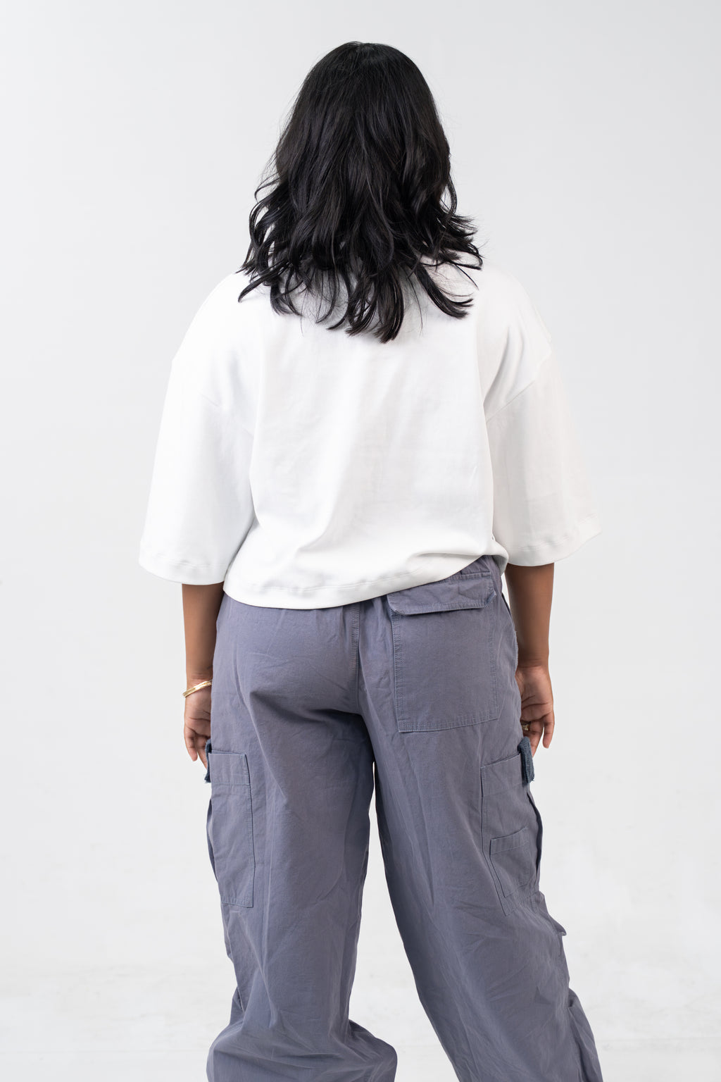 Oversized Crop - Pure White