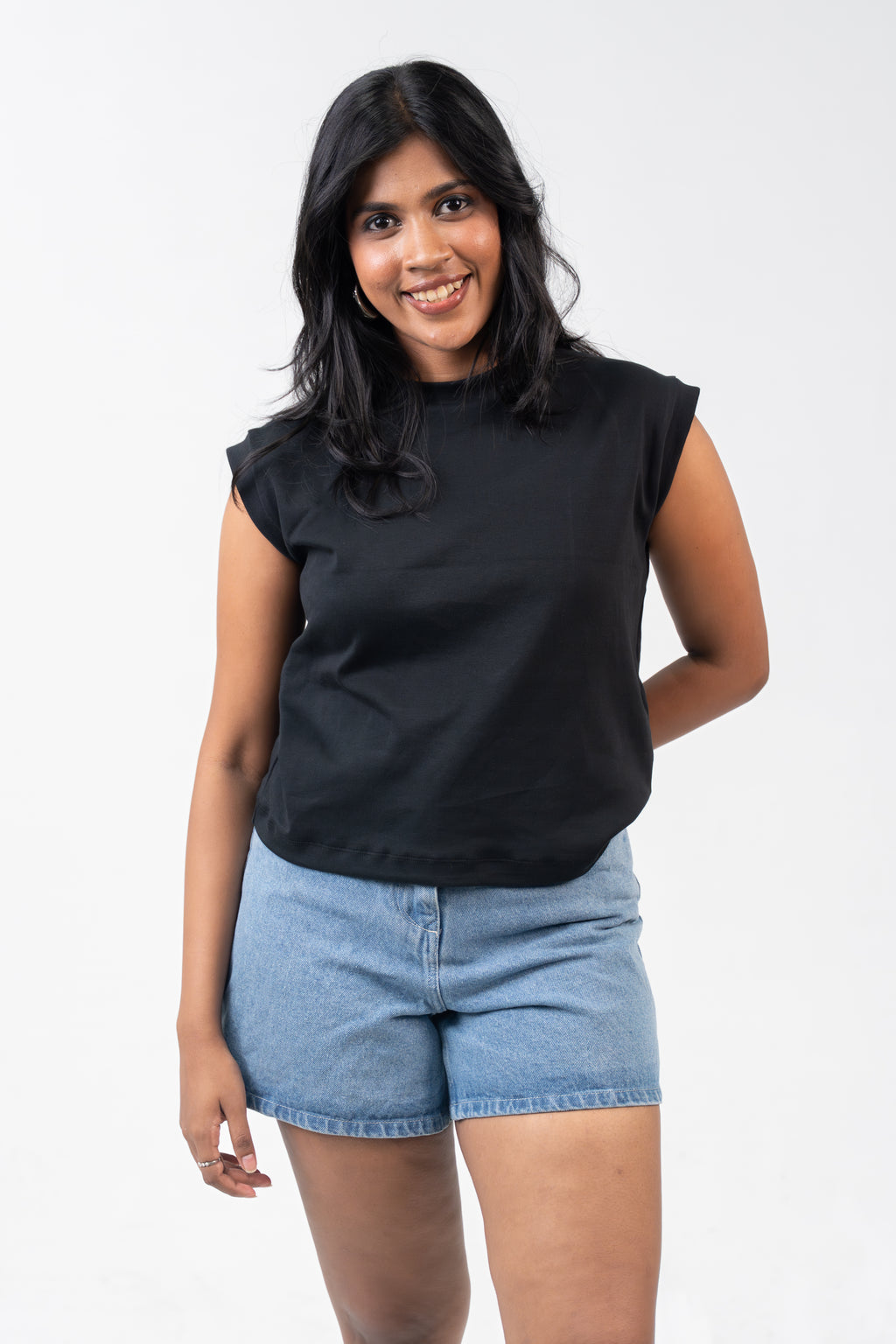 Jewel Neck - Raven Black