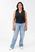 V-Neck Sleeveless - Raven Black