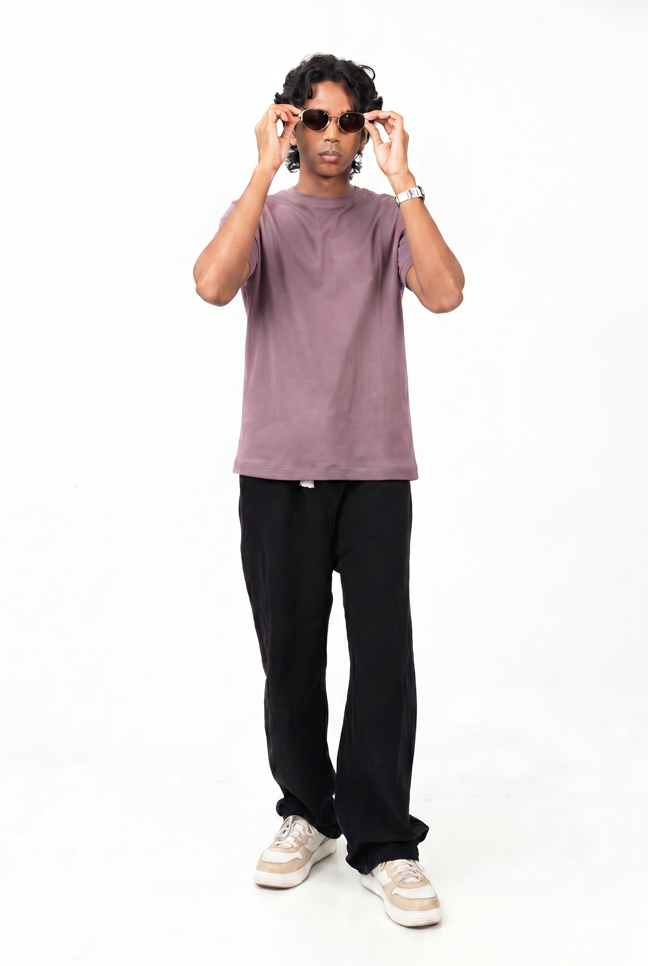 Crew Neck - Dusky Mauve