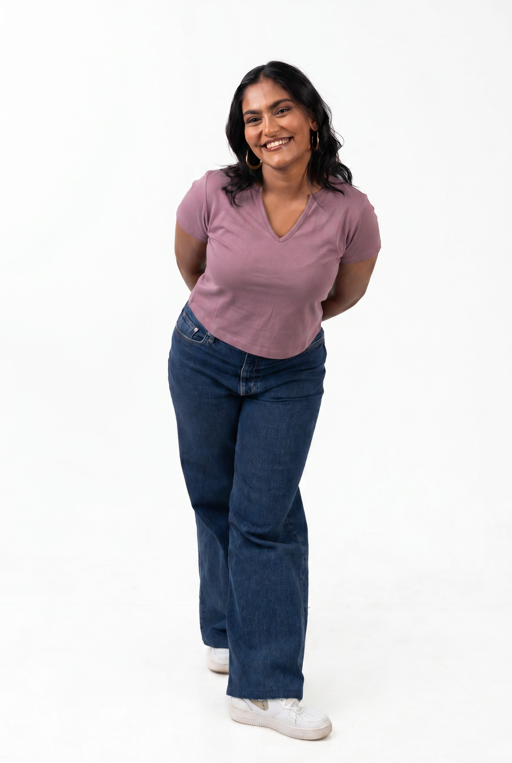 V-Neck Sleeve - Dusky Mauve