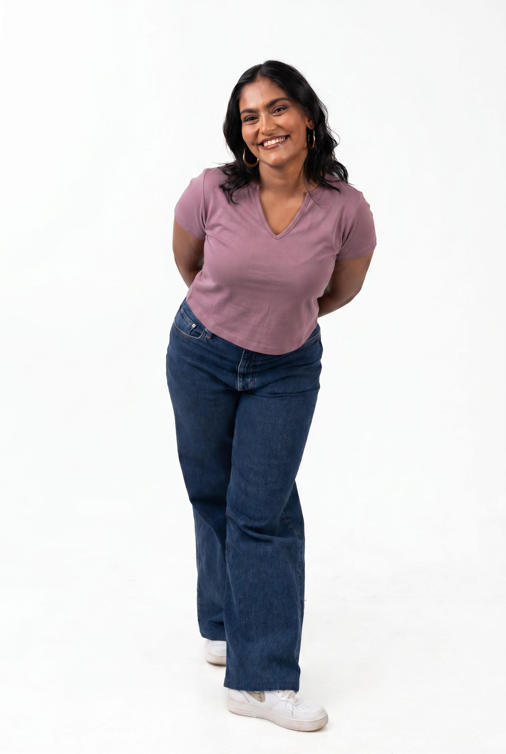 V-Neck Sleeve - Dusky Mauve