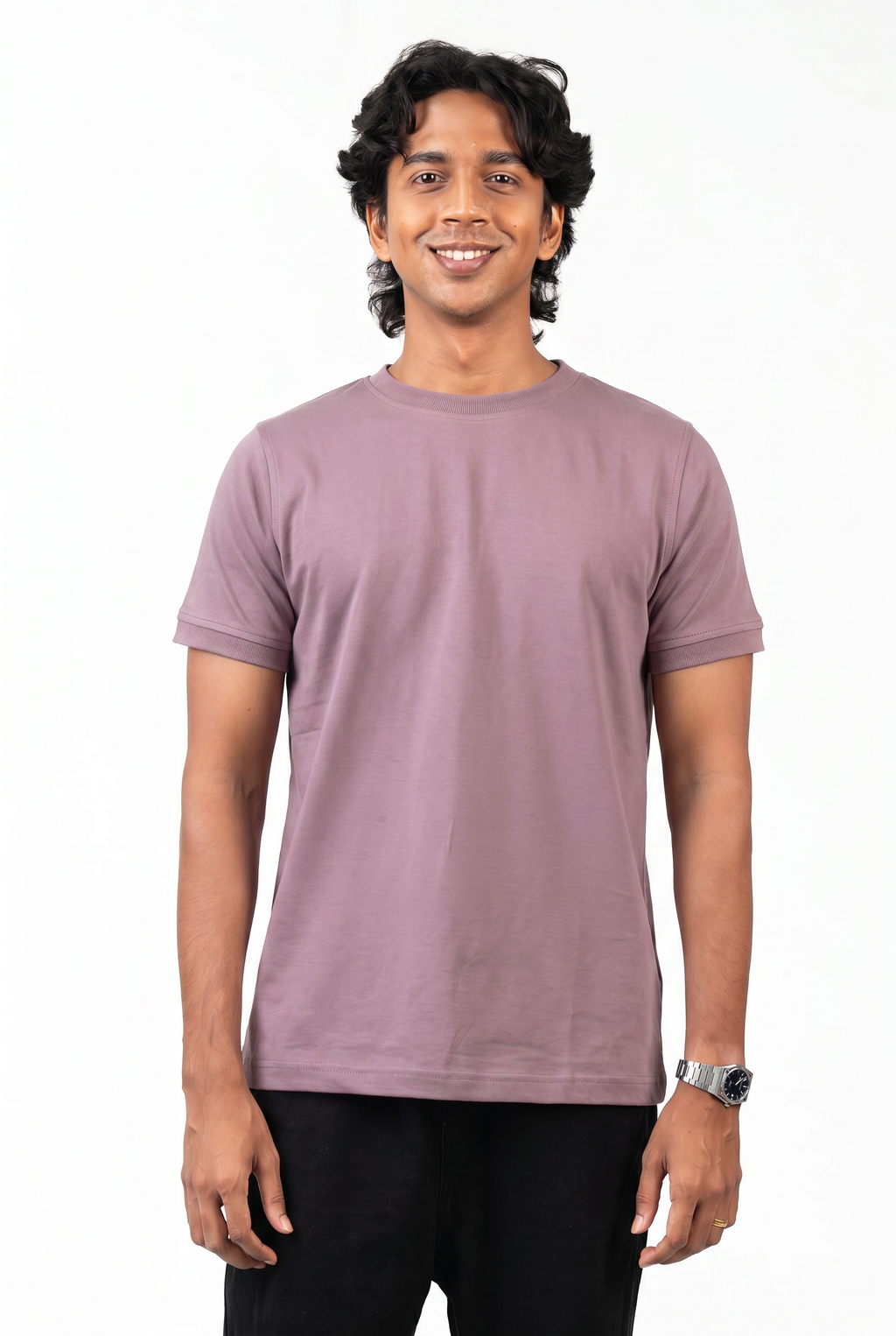 Crew Neck - Dusky Mauve
