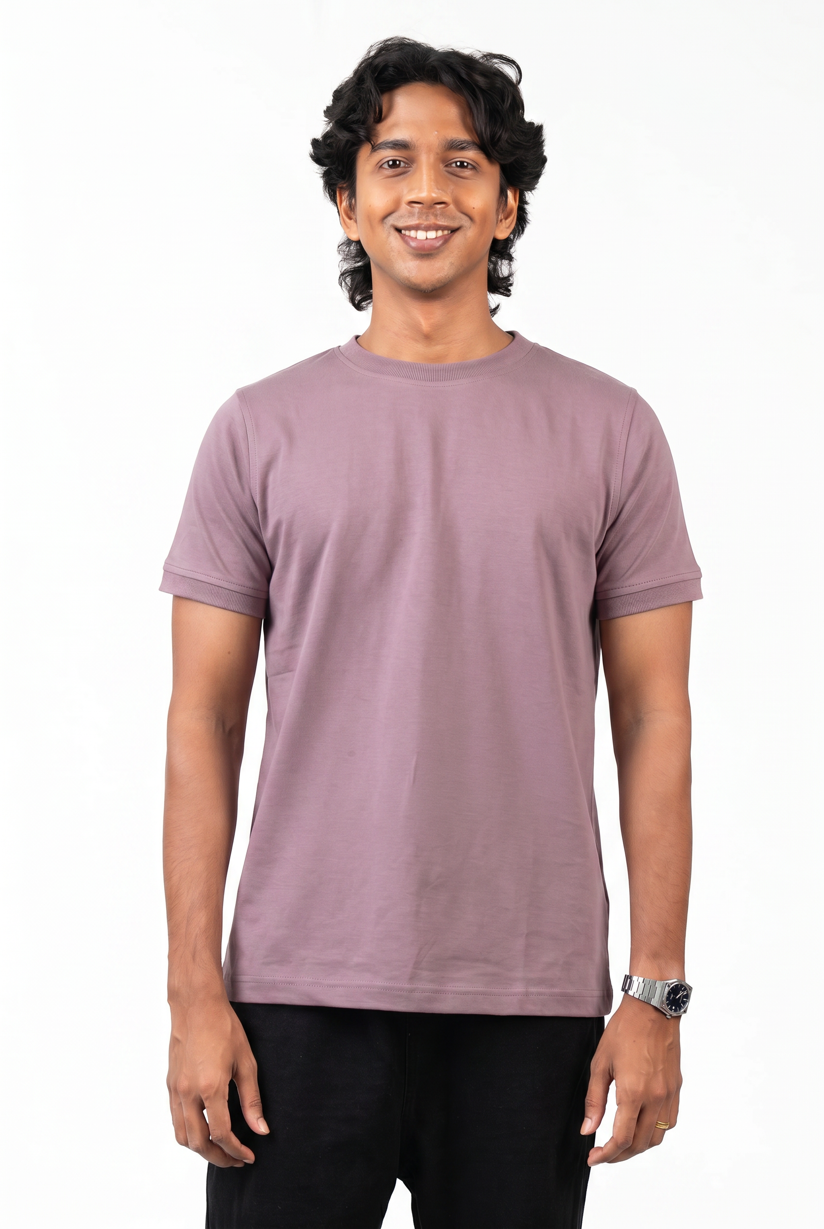 Crew Neck - Dusky Mauve