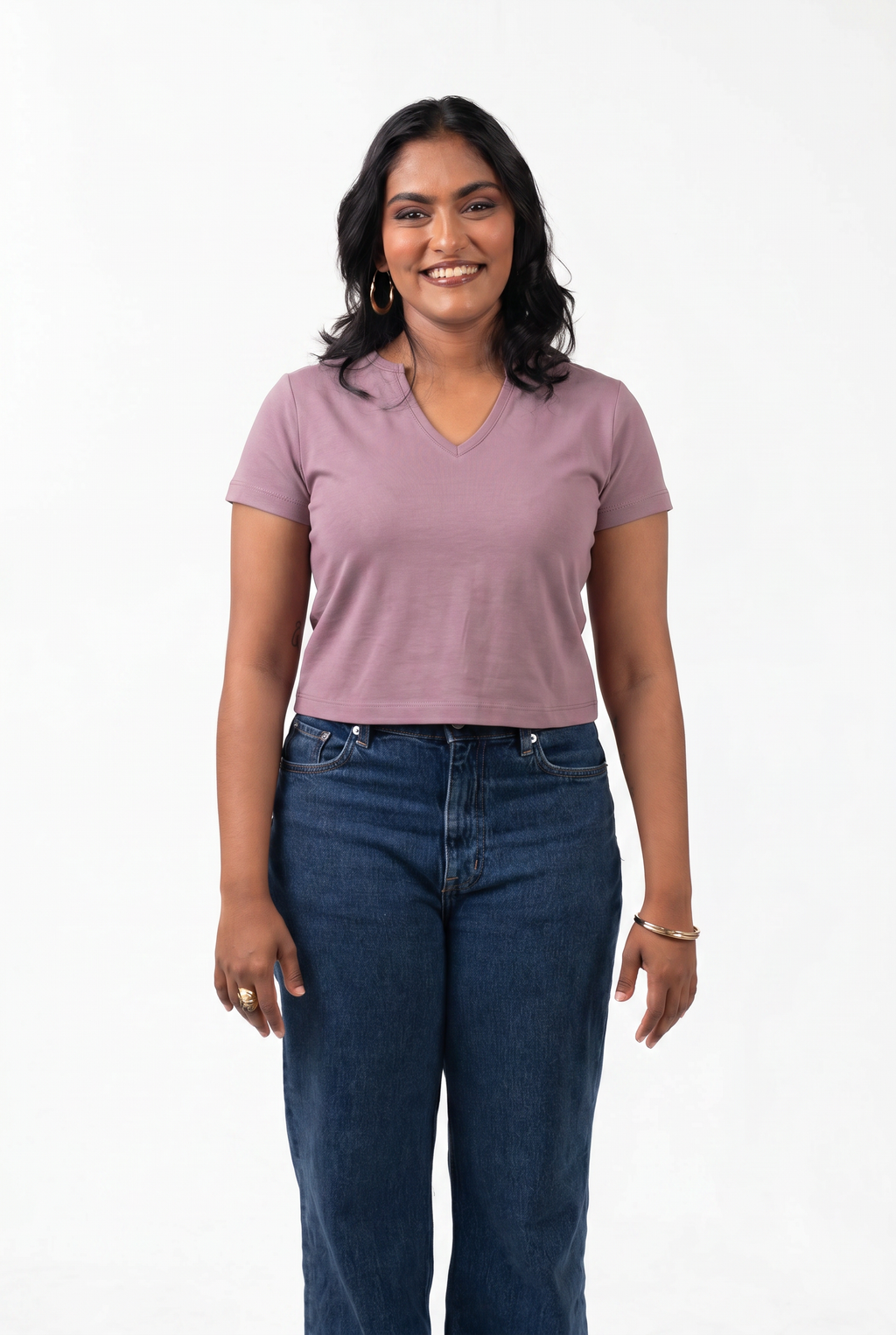 V-Neck Sleeve - Dusky Mauve